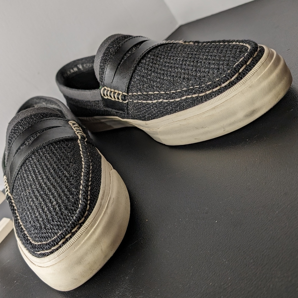 Cole Haan 10.5 Pinch Weekender comfy blue knit slip on deck shoes rubber soles - Picture 7 of 9